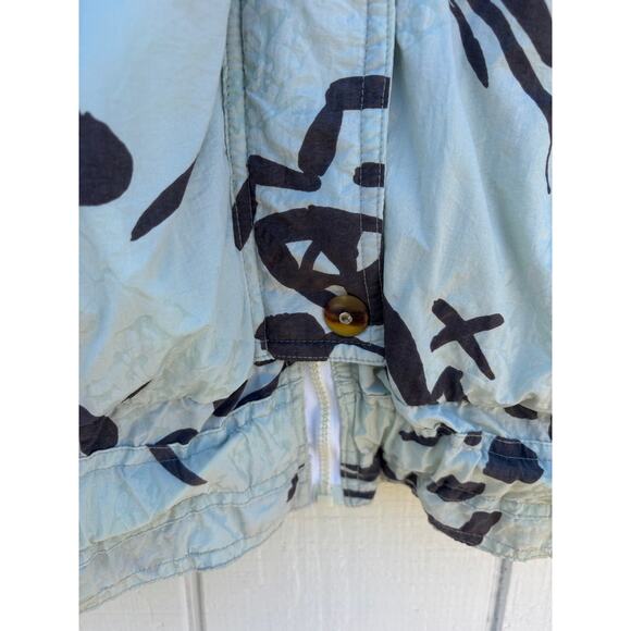 Etirel Le Style Sportif Vintage‎ Jacket, 80s 90s Print, Light Blue, Sz 38 (US 6) - Picture 4 of 6